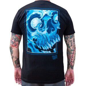 Nguyen Skull Men’s Custom Asian Tattoo Art Black Tee S-M-L-XL-2XL NWT